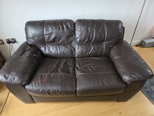 Comfy leather seater sofa - comfy,