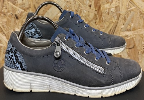 Ladies rieker suede - rieker, leather
