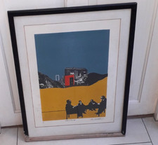 MIDDLETON "SITTING ON THE EGG" POP-ART VINTAGE LTD PRINT (MANNER OF PETER BLAKE)