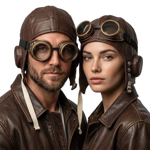 New biggles pilot - new, hat