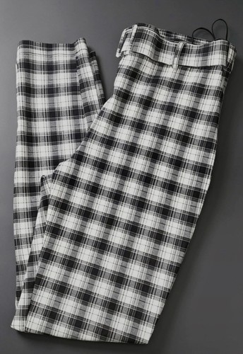 Primark black white check - &,