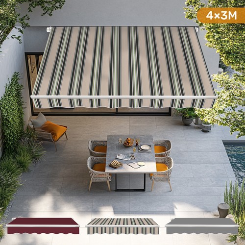 4x3m retractable manual - retractable, angle