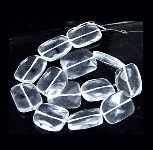 30x24mm faceted clear - 30x24mm,