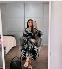 ZARA Embroidered Linen Dress