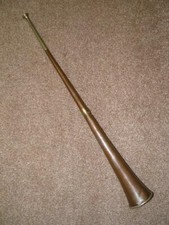 Victorian 1869 Copper Horse Carriage Coach Horn By Henry Keat & Sons, London