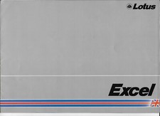LOTUS EXCEL 6 page high gloss brochure - 1981 - mint condition