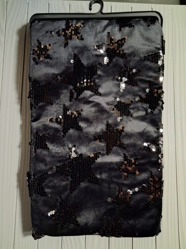 Next black velvet - sequin, star