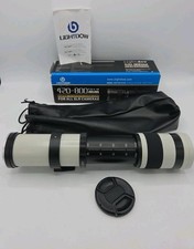 Lightdow 420-800mm Super Telephone Zoom Lens White All SLR Cameras F/8.3~16