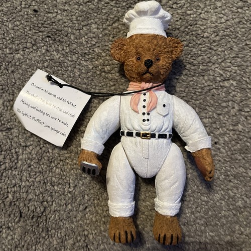 Treasured bear chef ornament - bear,