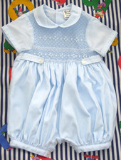 Blue SARAH LOUISE Smocked S/S