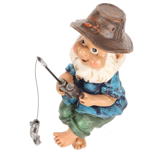 Fishing gnome sitter funny - fishing, uv