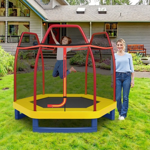 7ft kids trampoline safety - trampoline,