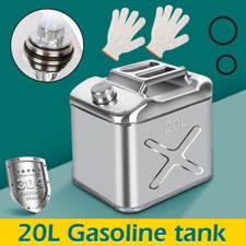 20L 304 Jerry Can Stainless Steel Fuel Water Storage for Boat/4WD/Car/Motorbike