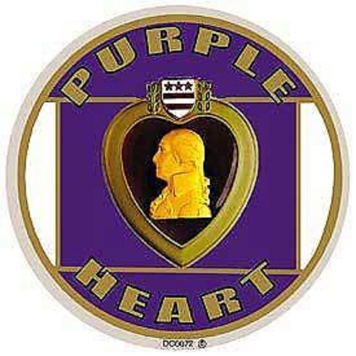 Purple heart medal - purple,