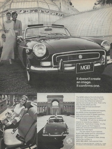 1972 mgb ad vintage - mg,