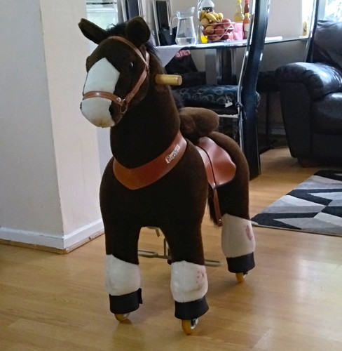 Ponycycle plush pedal ride - plush, ride-on