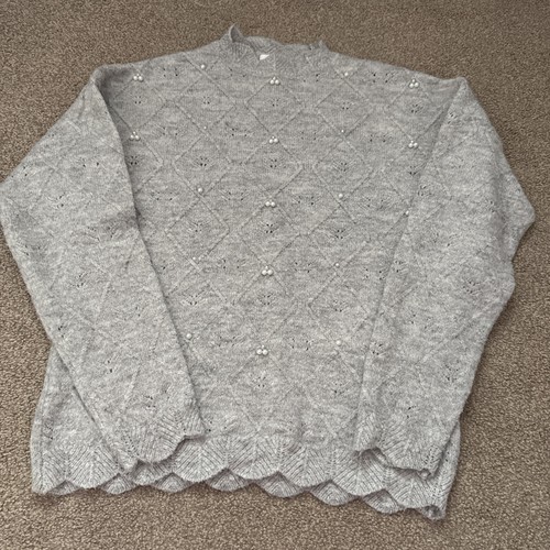 Girls next grey jumper - grey, 9