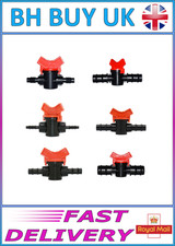 AQUARIUM POND INLINE TAPS 4 8 10 16 20 25mm, PIPE VALVE HOSE STOP TAP FILTER