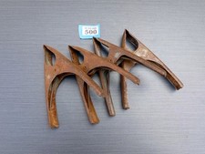 4x Vintage Heavy Duty Clips Old Market Stall Metal Spring Clamps Rustic? B500 S