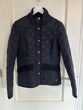 Joules Navy Quilted Jacket Brand New Size 8