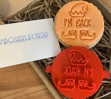 I’m Back Elf Embosser Stamp Fondant Icing Cupcake Cookie Cutter