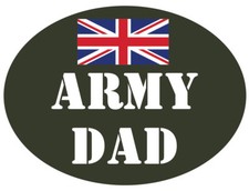 Army dad car van decal - army,