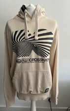Men’s Crosshatch Black Label Beige Hooded Sweatshirt Logo on front