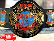Hardcore World Heavyweight Wrestling Championship Title Belt Adult Size 2mm