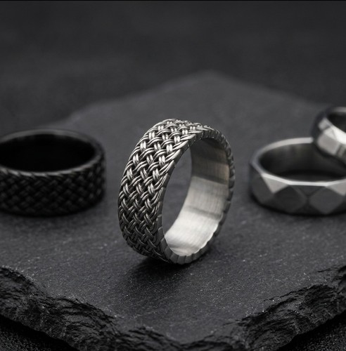 Mens celtic knot braided ring - celtic,