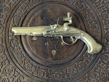 Vintage Brass Flintlock Pistol