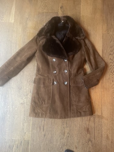 Vintage 70s suede jacket - suede, with