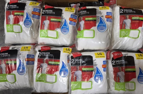 Hanes men l white - x,
