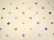 Duck Egg Cotton Oilcloth Wipe clean Tablecloth PVC Dotty Floral Nautical