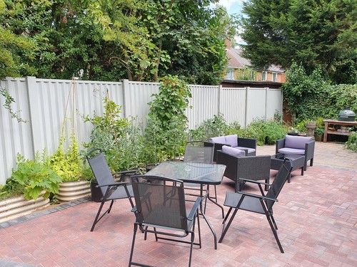Slotted concrete fence post - fence,