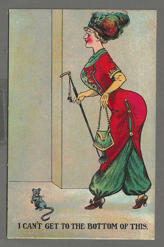 Vintage comic postcard i - vintage, 'i