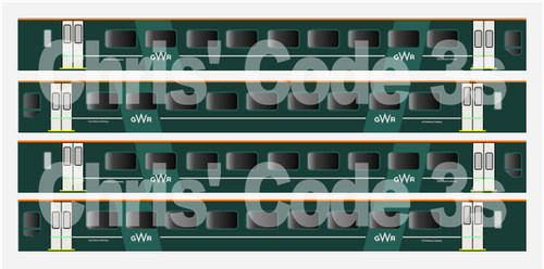 Adhesive vinyl class 158 decal - adhesive,