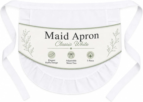 Maid apron white fancy - maid, apron,fancy