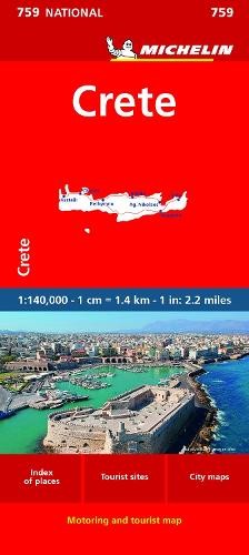 Crete michelin national map - crete,