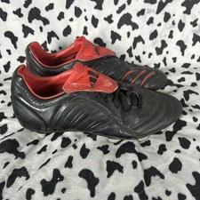*RARE* Adidas Predator Pulse II Football Boots 2005 Blackout FG Sz 9 Beckham Vtg