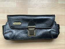 Genuine Nokia 9000 Black Leather Case 7” Long 3 1/2” Deep