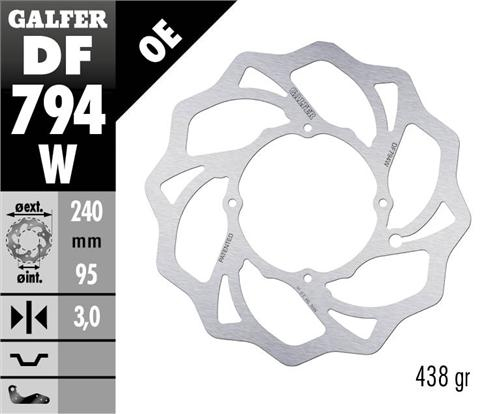 Galfer front wavey disc - disc, for