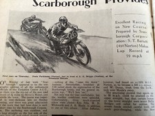 SCARBOROUGH ROAD RACING NORTON DORAN CANN ETC PERIOD 1947 MOTORCYCLE MAGAZINE