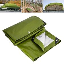 200gsm Tarpaulin Tarp Heavy Duty Waterproof Camping Trailer Boat Cover Sheet UK