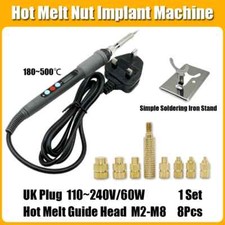 Brass Knurled Heat Set Insert Nuts - Hot Melt for 3D Printer & Plastic Parts