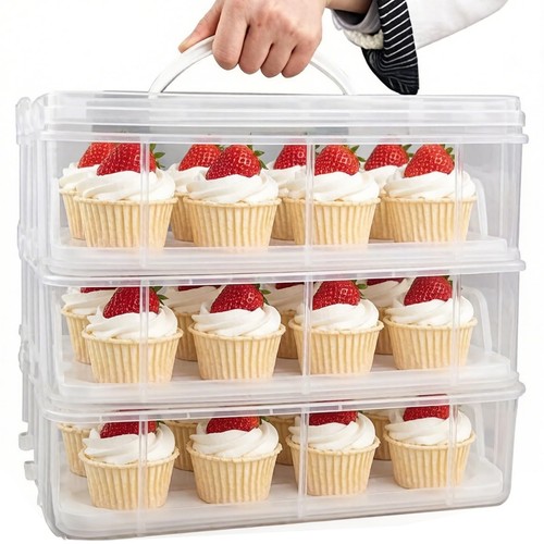 Feoowv tier cupcake carrier - feoowv, 3