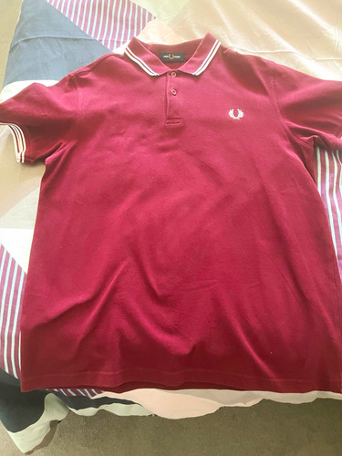 Fred perry burgundy polo shirt - polo,