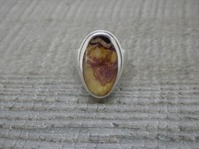 Sterling Silver Hallmarked Derbyshire Blue John Ring DSW David Scott Walker 2014