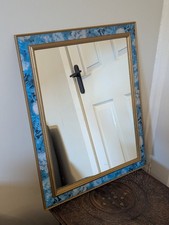 Vintage Wall Mirror Blue