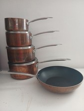 HABITAT copper Colour Pans X 4
