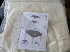 Outsunny 3(m) 2 Tier Garden Gazebo Top Cover Replacement Canopy Roof Cream White